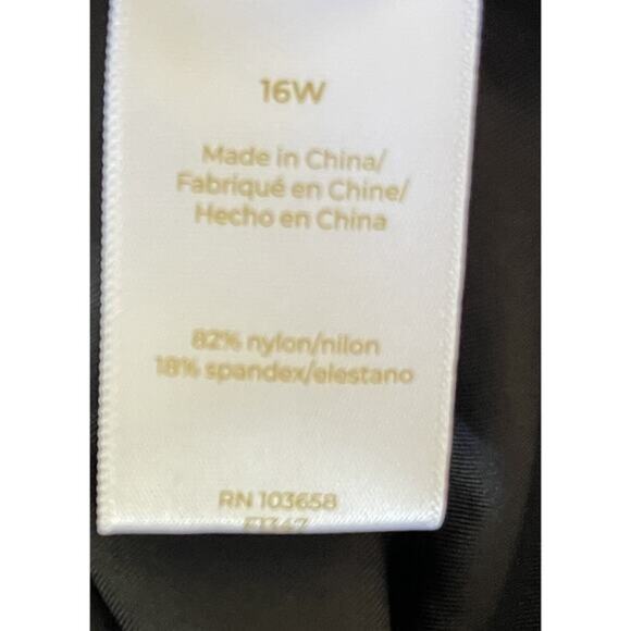 Anne Cole Black Shirred Convertible Waist Bikini Bottom Plus Size‎ 16W NWT $64 - Picture 4 of 4